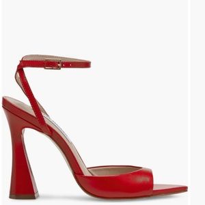 Steve Madden Beki Red Leather heel - worn once for a few hours